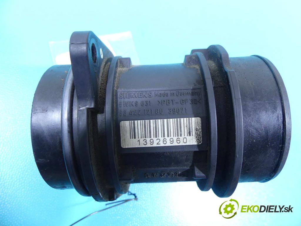 Citroen C3 I 2002-2009 1.4 hdi 68 HP manual 50 kW 1398 cm3 5- průtokoměr: 5WK9631 (Váhy vzduchu)