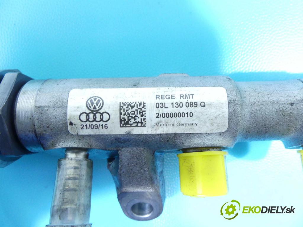 Audi Q5 2008-2016 2.0 tdi 170 HP automatic 125 kW 1968 cm3 5- lišta vstrekovacia 03L130089Q (Vstrekovacie lišty)
