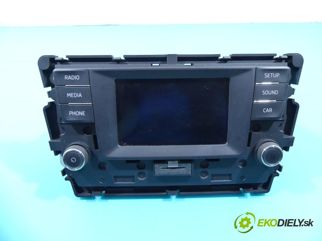 Skoda Rapid 2012-2019 1.4 tdi 90 HP manual 66 kW 1422 cm3 5- Radio originál 5JA035871A