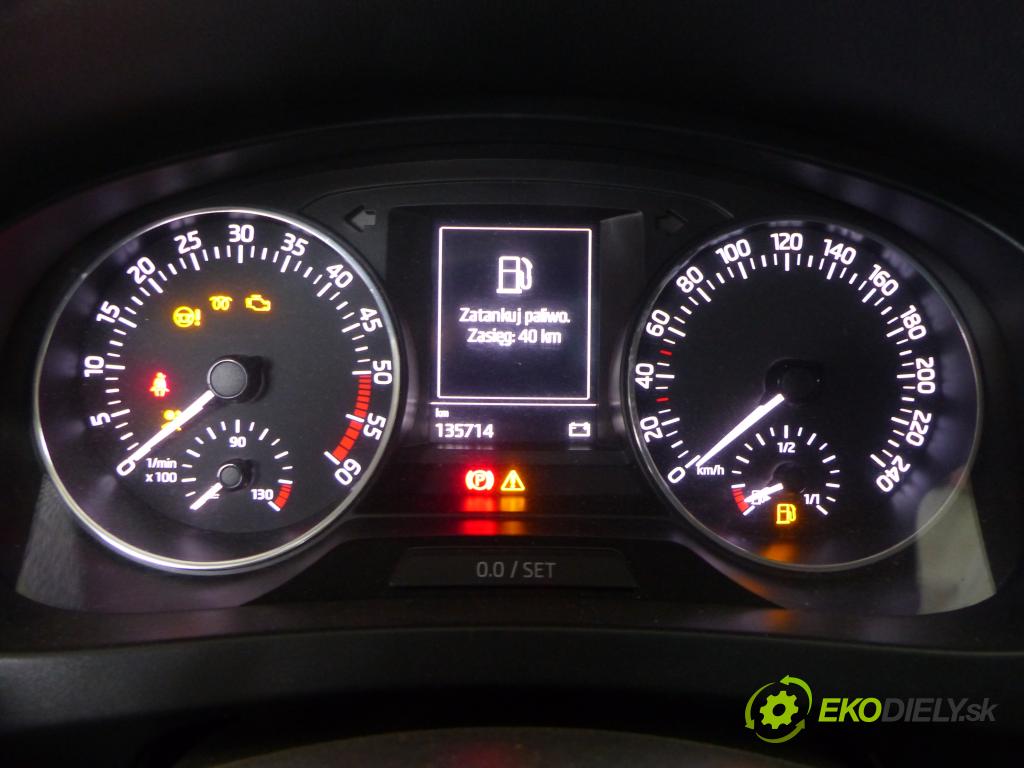 Skoda Rapid 2012-2019 1.4 tdi 90 HP manual 66 kW 1422 cm3 5- prístrojovka/ budíky 5JA920741A (Prístrojové dosky, displeje)