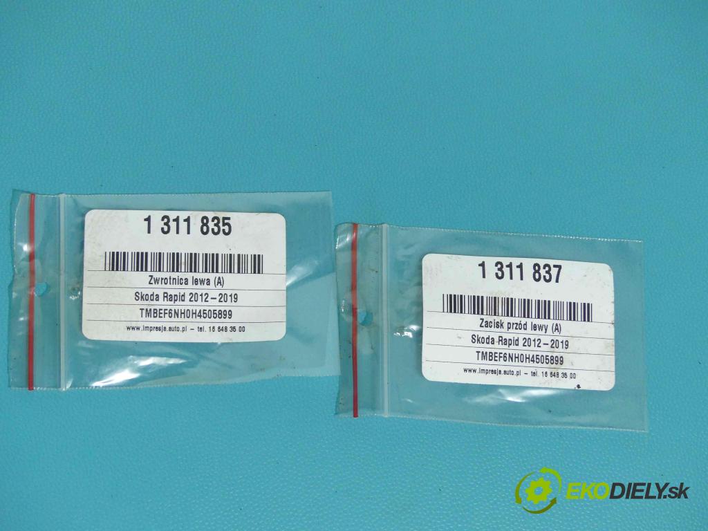 Skoda Rapid 2012-2019 1.4 tdi 90 HP manual 66 kW 1422 cm3 5- brzdič predné ľavý (Ostatné)