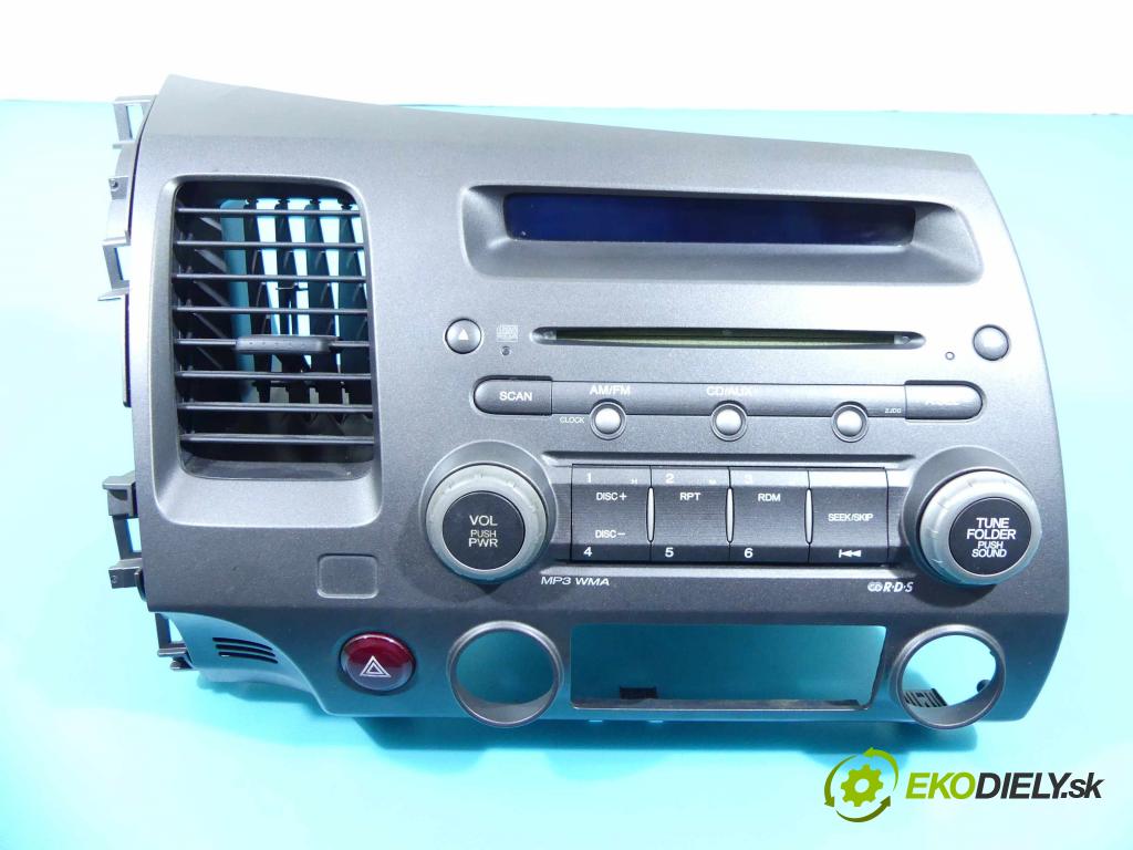 Honda Civic VIII 2006-2011 1.8 16V 140 HP automatic 103 kW 1799 cm3 4- Radio originál 39100-SNA-G231-M1