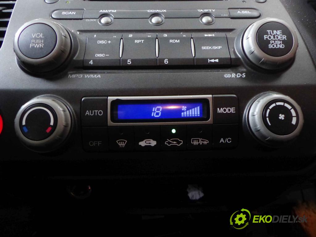 Honda Civic VIII 2006-2011 1.8 16V 140 HP automatic 103 kW 1799 cm3 4- panel kúrenia CLIMATRONIC