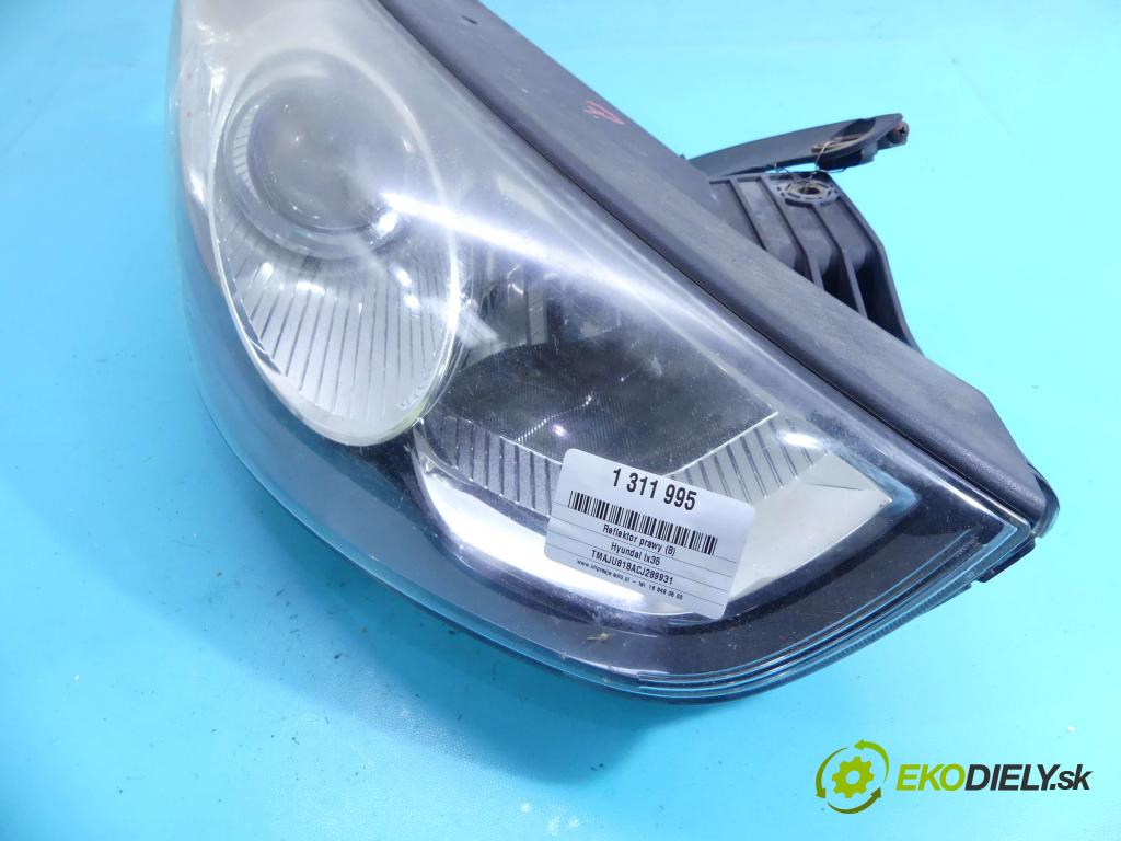 Hyundai Ix35 2.0 16v 163 HP manual 120 kW 1998 cm3 5- Reflektor: pravý 92102-2Y (Pravé)