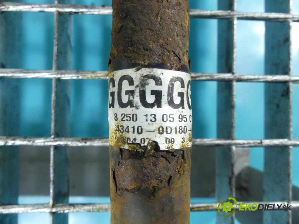 Toyota Yaris II 2005-2011 1.4 D4D 90 HP manual 66 kW 1364 cm3 5- poloos pravé 43410-0D180-D (Poloosy)