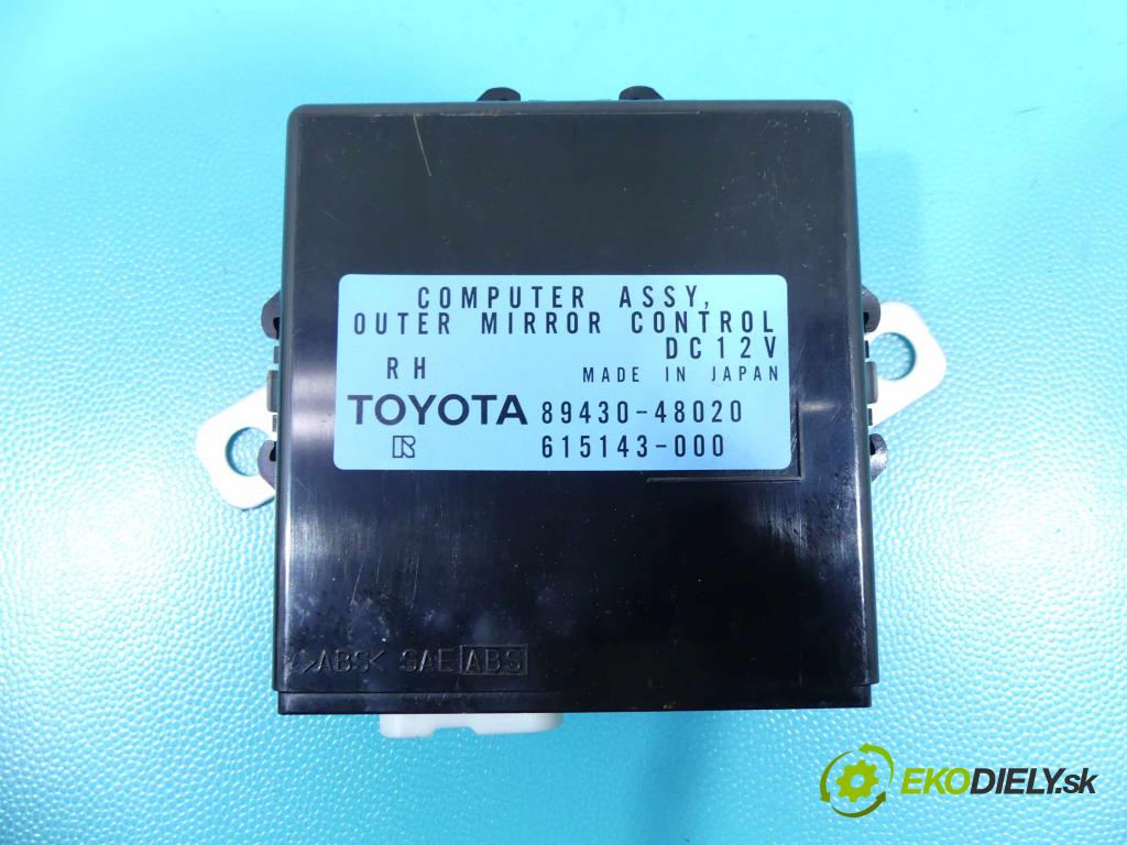 Lexus RX II 2003-2008 3.3 V6 232KM automatic 171 kW 3302 cm3 5- modul riadiaca jednotka 89430-48020 (Ostatné)