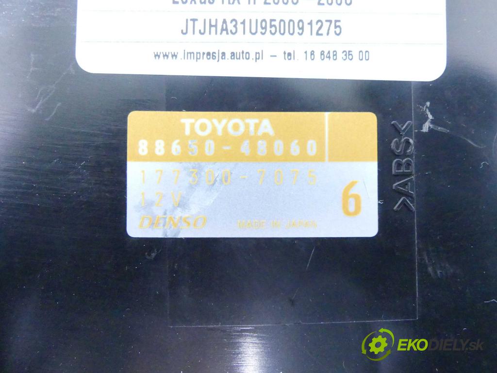 Lexus RX II 2003-2008 3.3 V6 232KM automatic 171 kW 3302 cm3 5- modul riadiaca jednotka 88650-48060 (Ostatné)