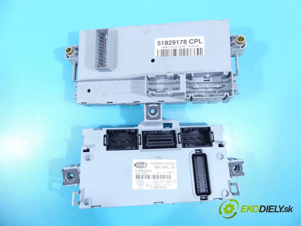 Fiat Bravo II 2007-2014 1.6 jtd 105 hp manual 77 kW 1598 cm3 5- skříňka pojistková 51829178 (Pojistkové skříňky)