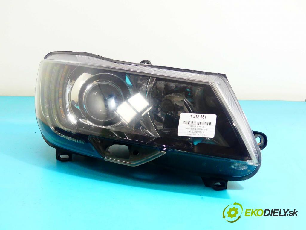 Skoda Superb II 2008-2015 2.0 tdi 140 HP automatic 103 kW 1968 cm3 4- Reflektor: pravý 3T1941016H (Pravé)