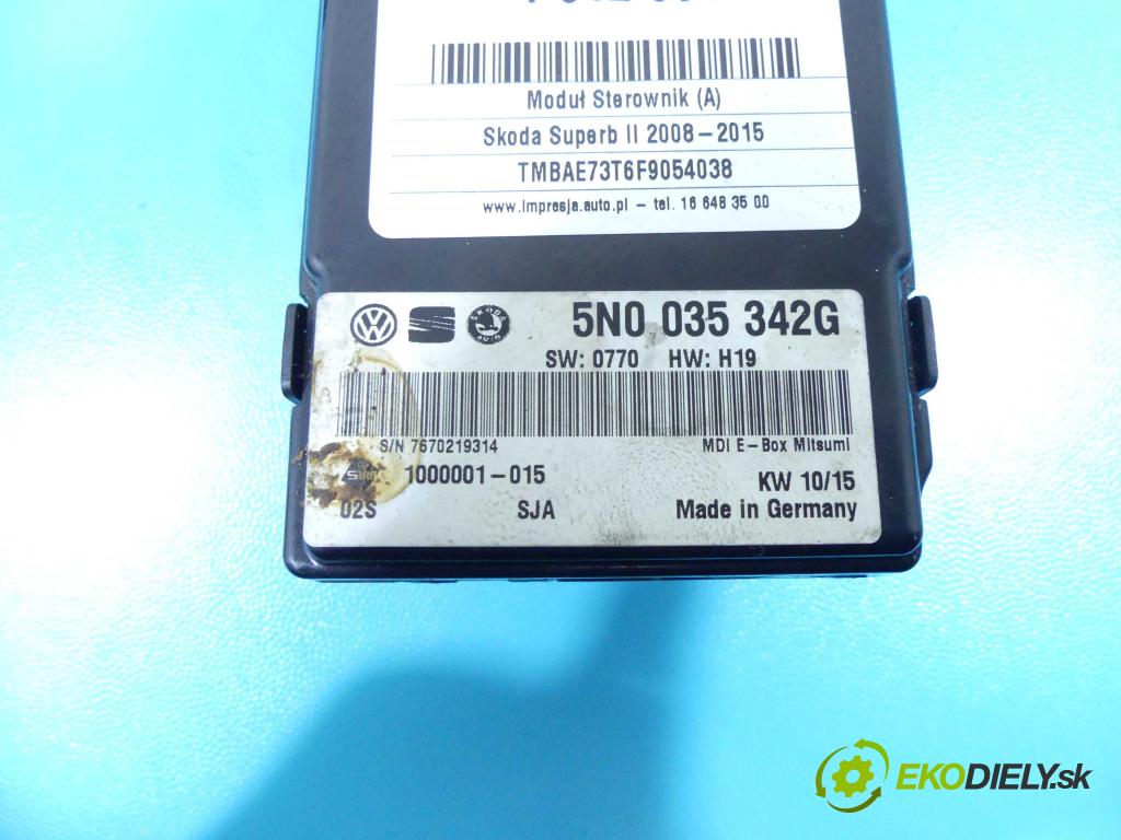 Skoda Superb II 2008-2015 2.0 tdi 140 HP automatic 103 kW 1968 cm3 4- modul riadiaca jednotka 5N0035342G (Ostatné)