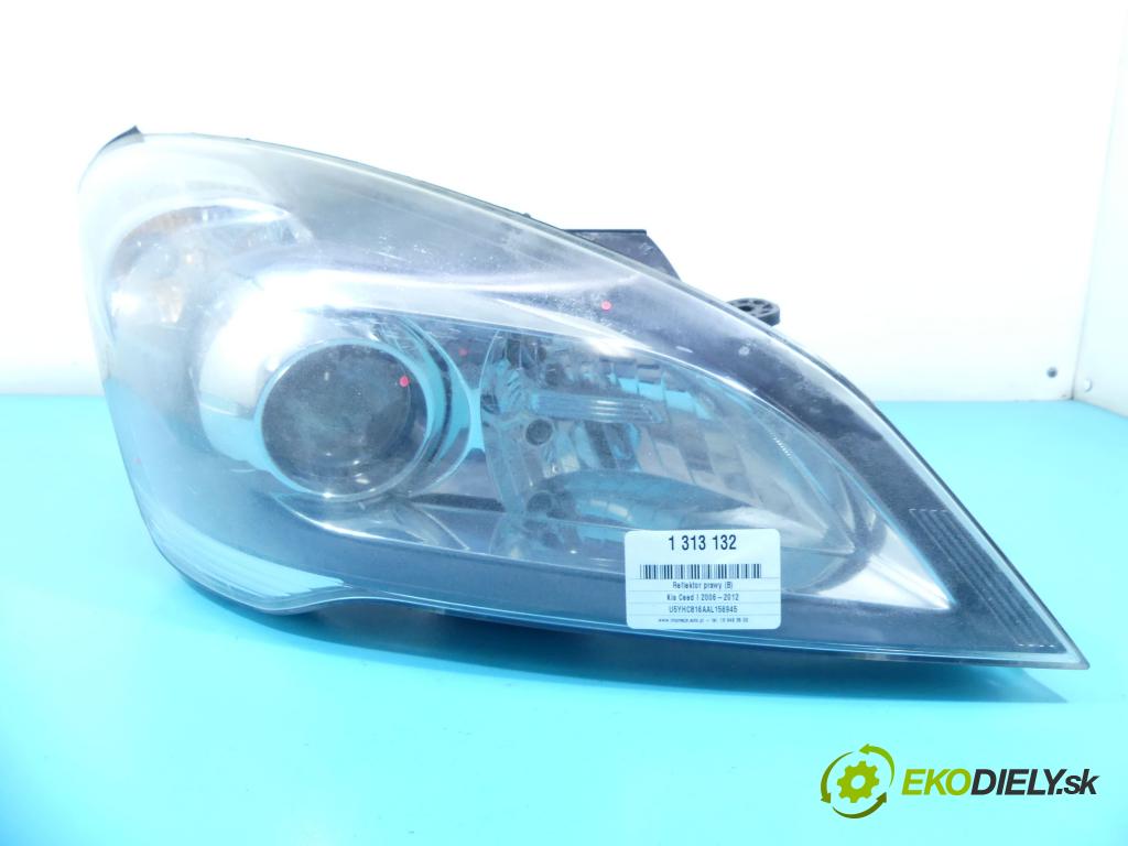 Kia Ceed I 2006-2012 1.6 crdi 116 HP manual 85 kW 1582 cm3 5- Reflektor: pravý 92102-1H (Pravé)