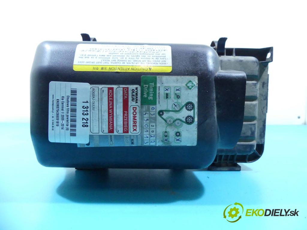 Kia Carnival II 2005-2014 2.9 crdi 185 hp automatic 136 kW 2902 cm3 5- obal filtra vzduchu 28110-4D400 (Kryty filtrů)