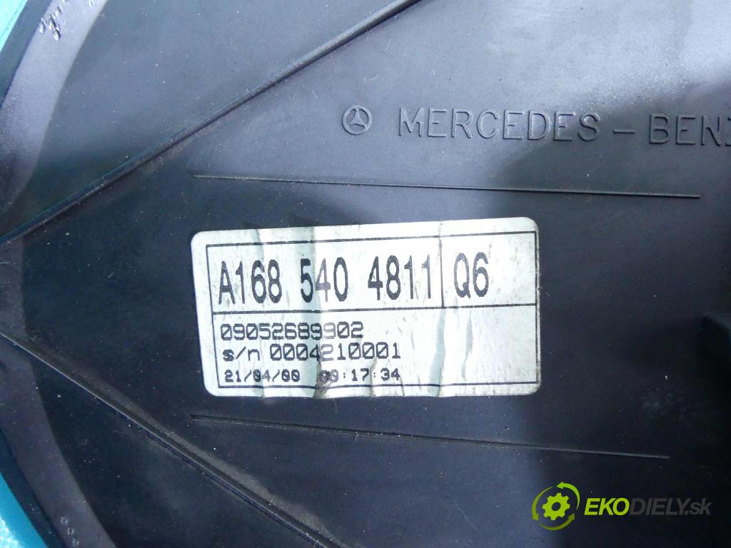 Mercedes A W168 1997-2004 1.6 102 HP automatic 75 kW 1598 cm3 5- prístrojovka/ budíky A1685404811 (Prístrojové dosky, displeje)