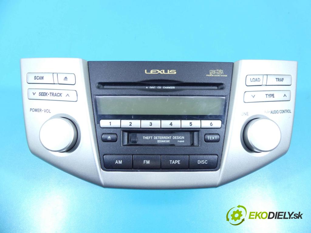 Lexus RX II 2003-2008 3.3 V6 232KM automatic 171 kW 3302 cm3 5- Radio originál 86120-48460