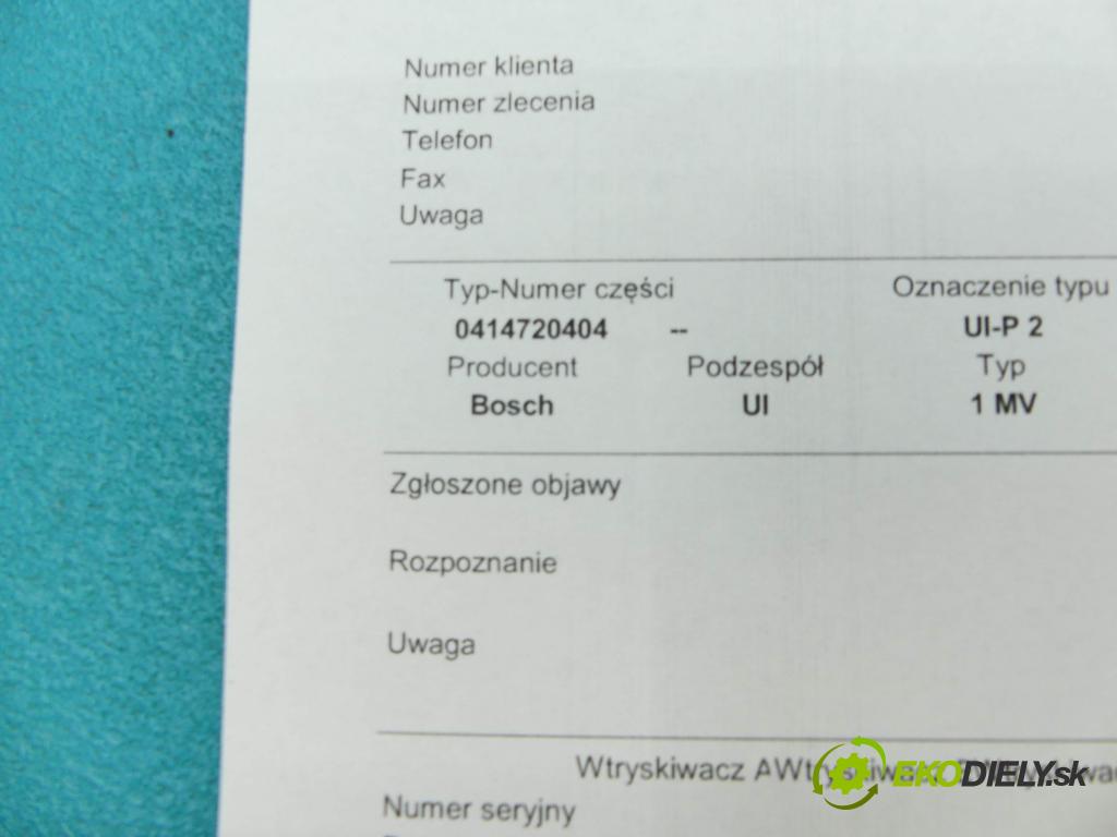 Dodge Caliber 2.0 CRD 140 HP manual 103 kW 1968 cm3 5- vstrekovacie čerpadlo 0414720404 (Vstrekovače)