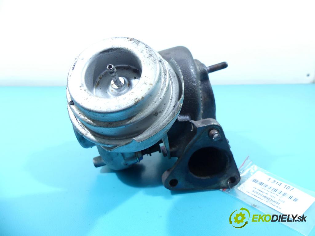 Vw Passat B5 1995-2005 1.9 tdi 90 HP manual 66 kW 1896 cm3 5- turbodúchadlo, turbo 454231-1 (Turbodúchadlá (kompletné))