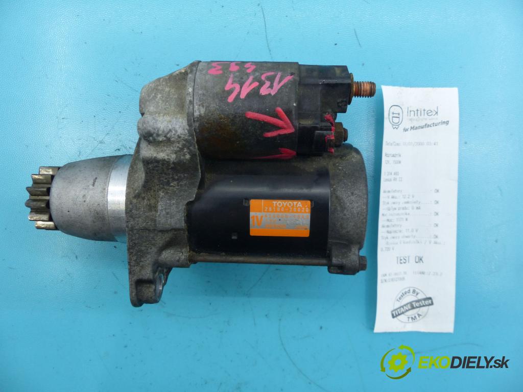 Lexus RX II 2003-2008 3.3 V6 232KM automatic 171 kW 3302 cm3 5- štartér 28100-20020 (Štartéry)