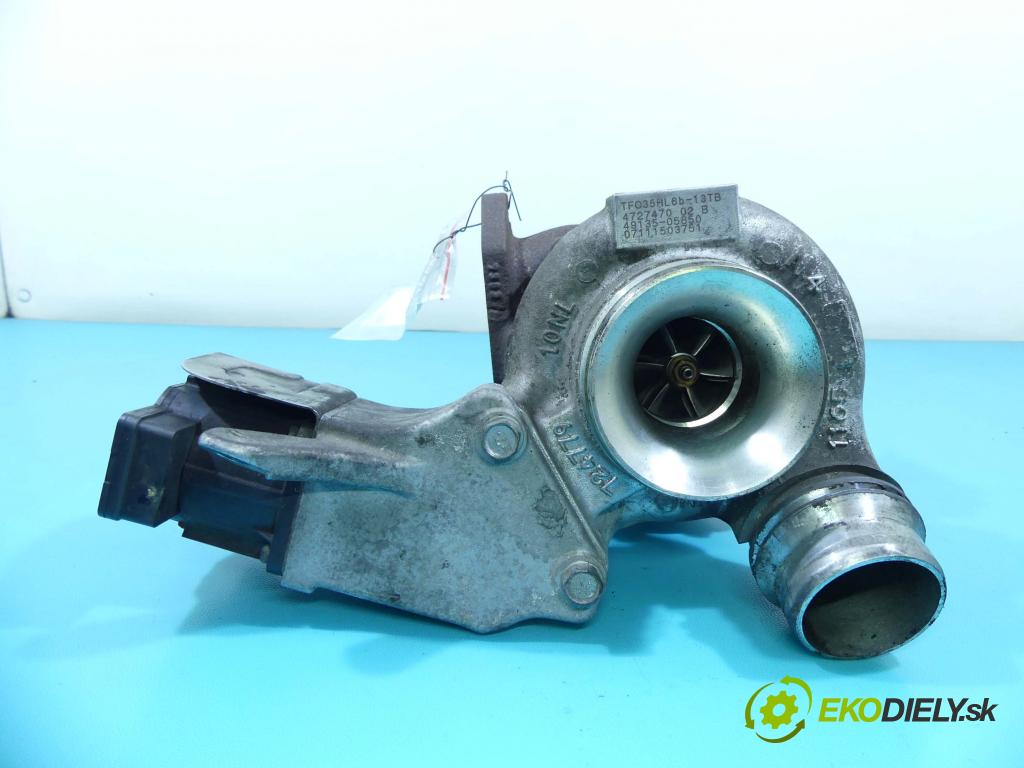 Bmw 1 E87 2004-2011 2.0d 177 HP manual 130 kW 1995 cm3 3- turbodúchadlo, turbo 49135-05850 (Turbodúchadlá (kompletné))