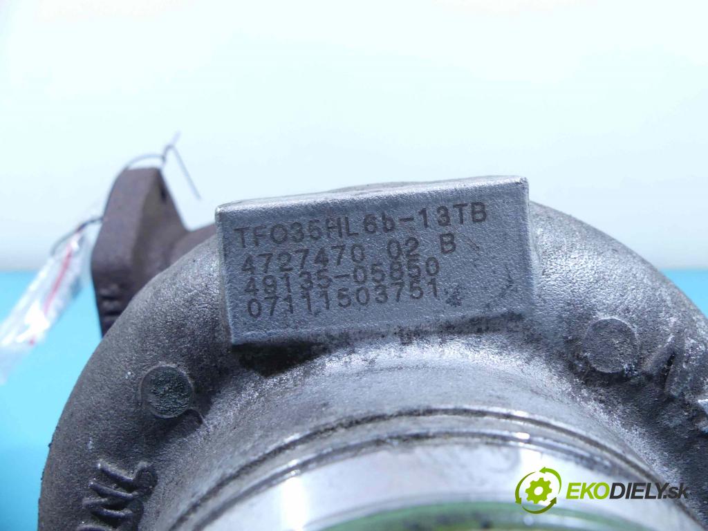 Bmw 1 E87 2004-2011 2.0d 177 HP manual 130 kW 1995 cm3 3- turbodúchadlo, turbo 49135-05850 (Turbodúchadlá (kompletné))