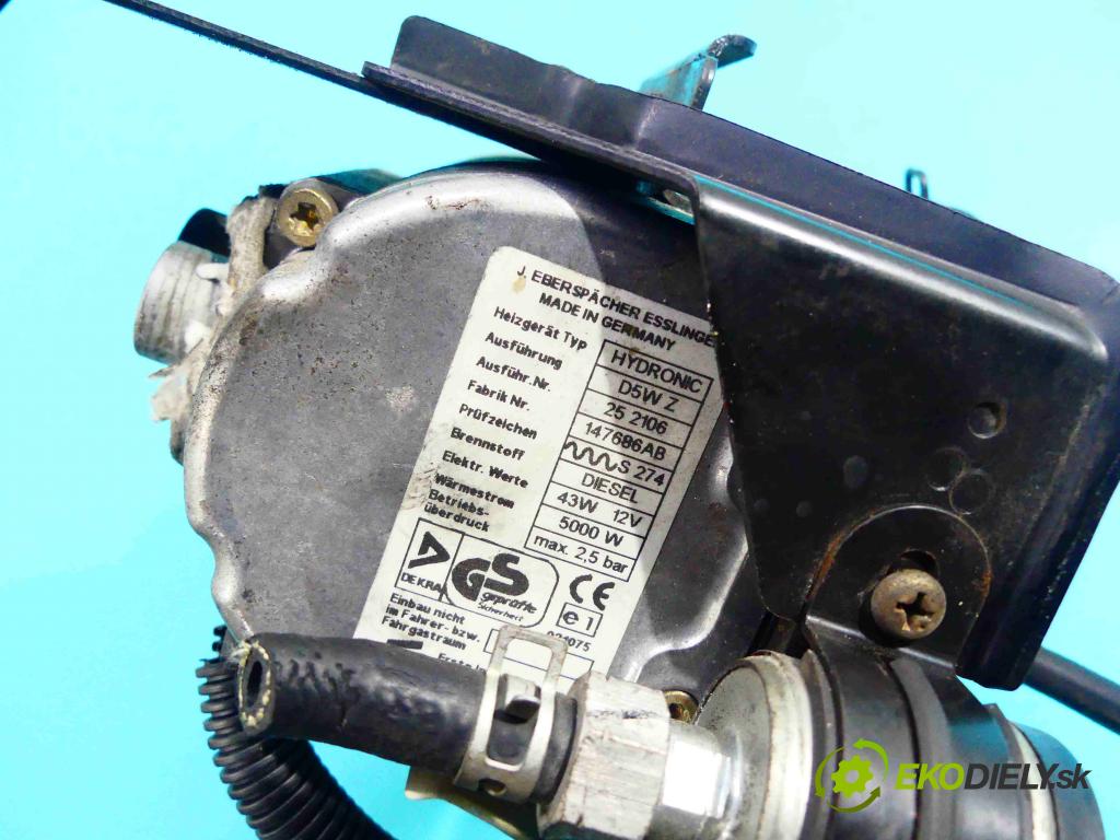 Toyota Avensis I T22 1997-2003 2.0 D4D 110 hp manual 81 kW 1995 cm3 5- Webasto 147686AB (Webasto ohřívače)