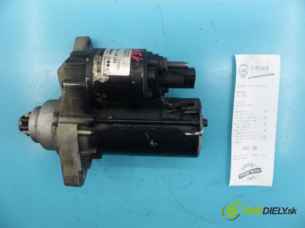 Seat Ibiza IV 6J 2008-2017 1.4 16V 86 HP manual 63 kW 1390 cm3 3- štartér D6GS12 (Štartéry)