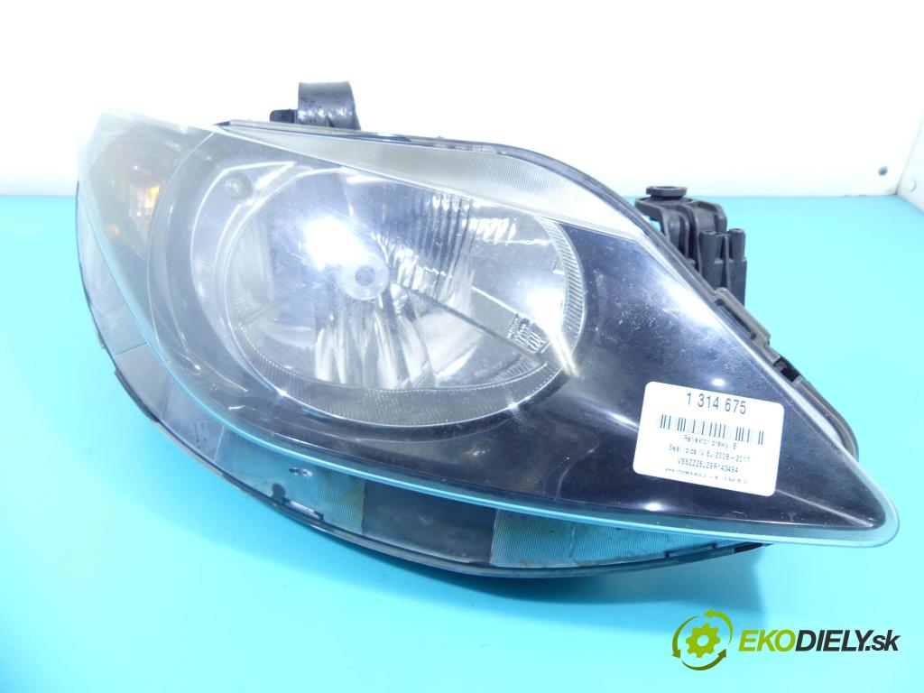 Seat Ibiza IV 6J 2008-2017 1.4 16V 86 HP manual 63 kW 1390 cm3 3- Reflektor: pravý 6J1941022C (Pravé)