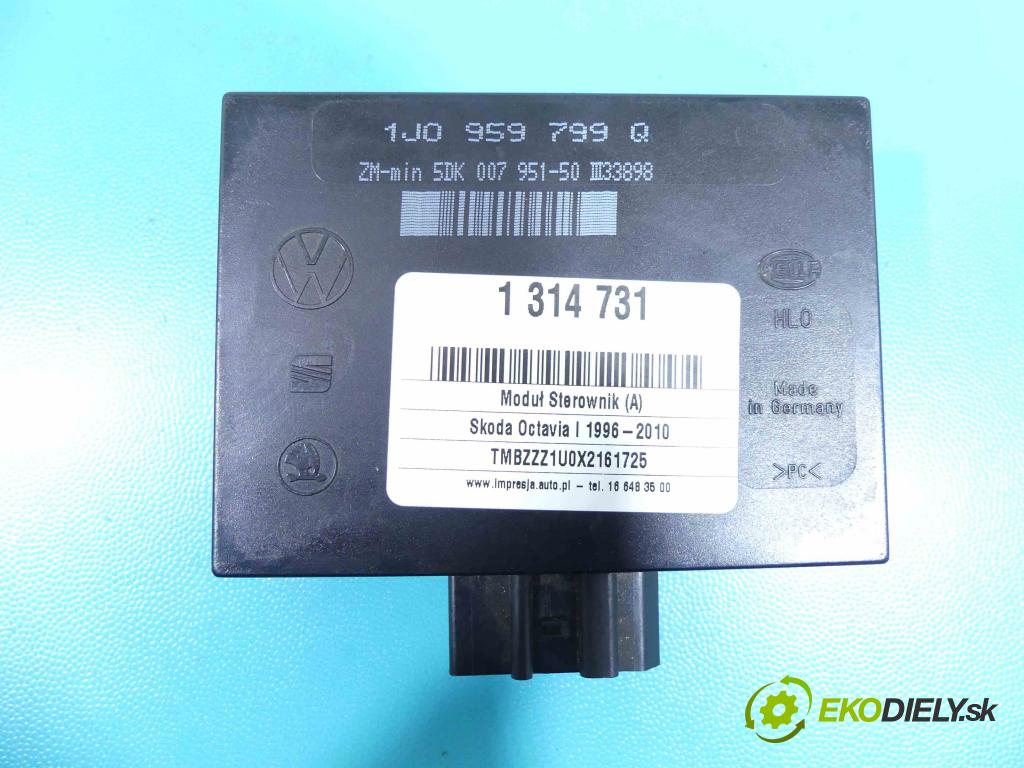Skoda Octavia I 1996-2010 1.9 tdi 90 HP manual 66 kW 1896 cm3 5- modul riadiaca jednotka 1J0959799Q (Ostatné)