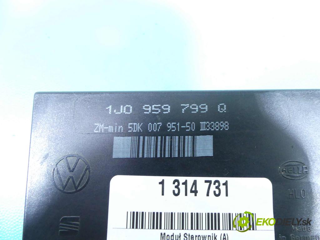 Skoda Octavia I 1996-2010 1.9 tdi 90 HP manual 66 kW 1896 cm3 5- modul riadiaca jednotka 1J0959799Q (Ostatné)