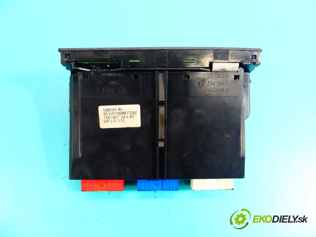 Seat Alhambra I 1996-2010 2.0 116 HP manual 85 kW 1984 cm3 5- panel kúrenia 7M0907040AT
