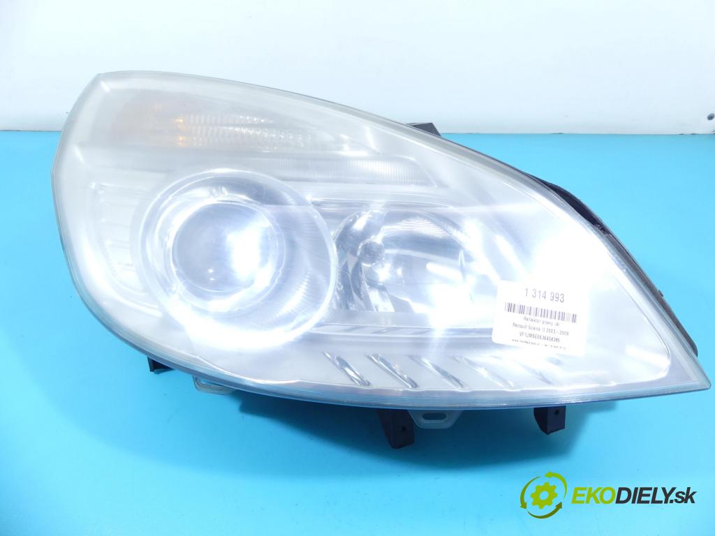 Renault Scenic II 2003-2009 1.5 dci 106 HP manual 78 kW 1461 cm3 5- Reflektor: pravý  (Pravé)
