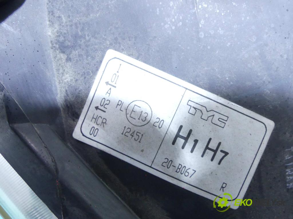 Renault Scenic II 2003-2009 1.5 dci 106 HP manual 78 kW 1461 cm3 5- Reflektor: pravý  (Pravé)