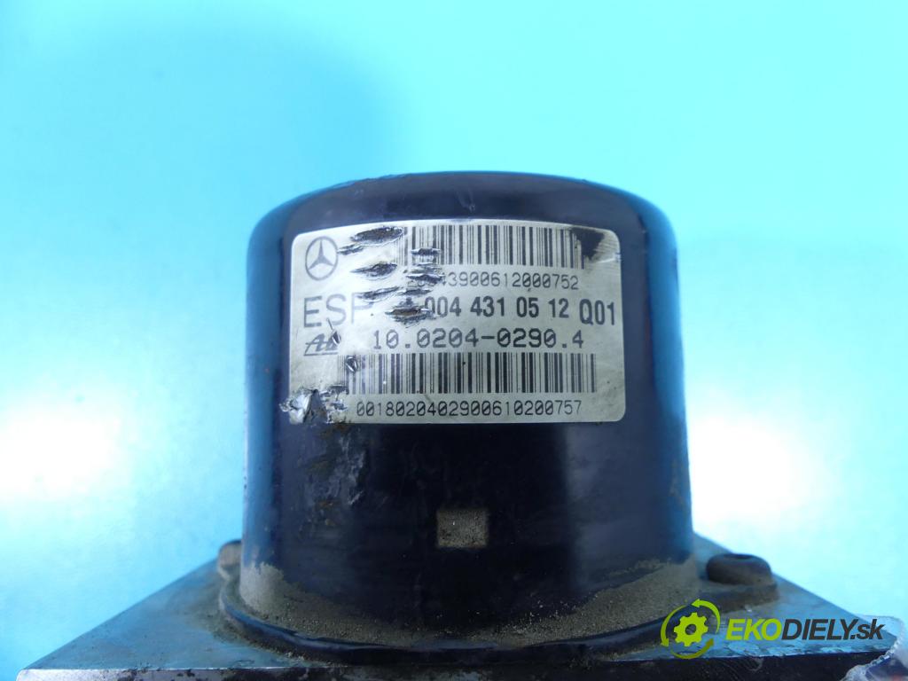 Mercedes C W203 2000-2007 2.0 kompressor 163 HP manual 120 kW 1998 cm3 4- čerpadlo abs A0044310512Q01 (Pumpy ABS)