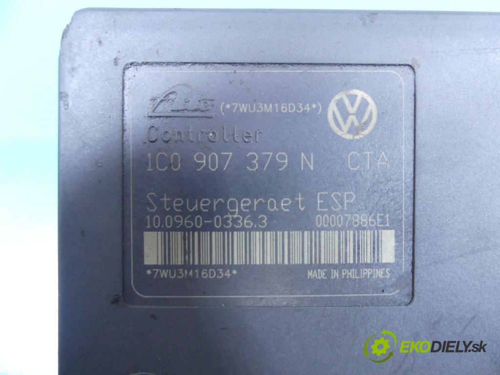 Vw Golf IV 1997-2003 1.9 tdi 101 HP manual 74 kW 1896 cm3 5- čerpadlo abs 1C0907379N (Pumpy ABS)