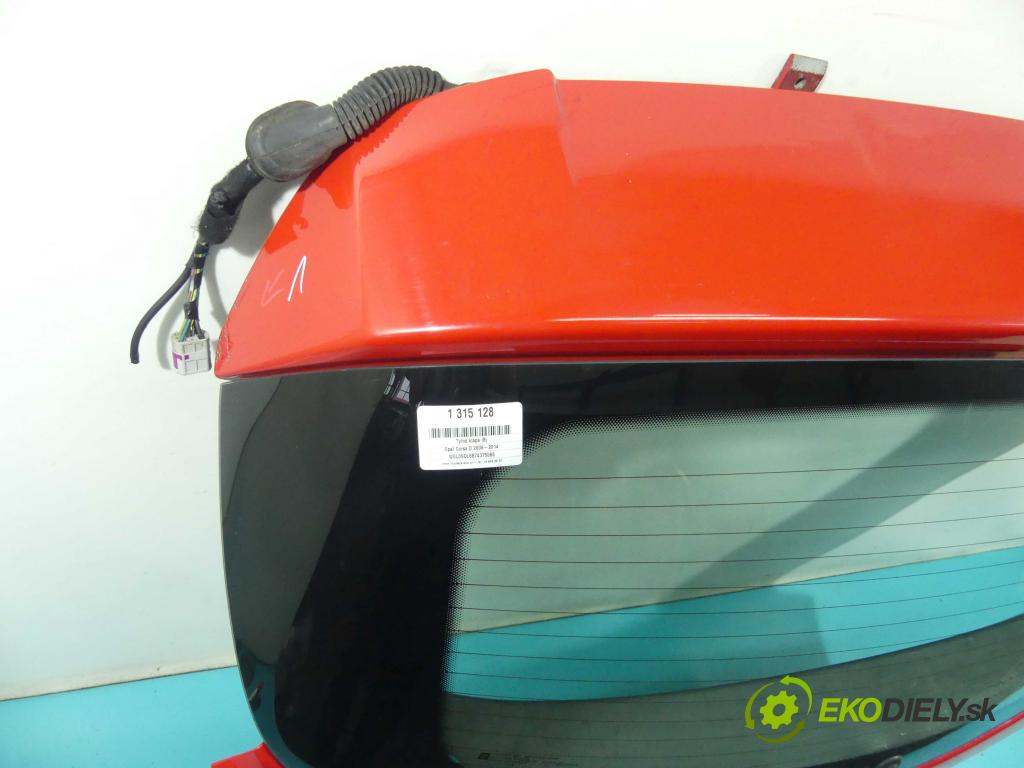 Opel Corsa D 2006-2014 1.2 16V 80 hp manual 59 kW 1229 cm3 5- zadní kufrové dveře  (Zadní kapoty)