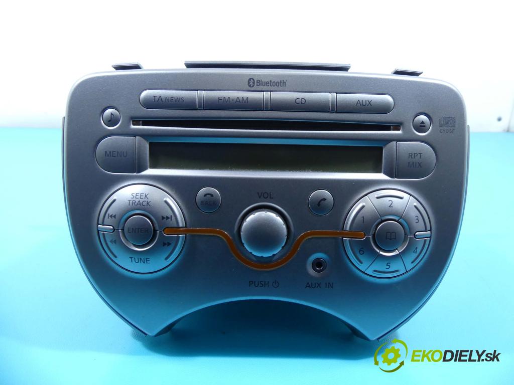 Nissan Micra K13 2010-2017 1.2 12V 80 HP manual 59 kW 1198 cm3 5- Radio originál 28185-1HA0A