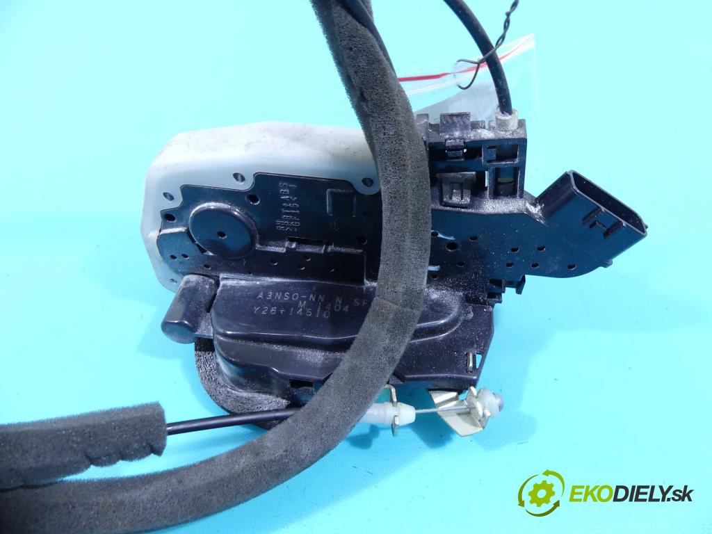 Nissan Micra K13 2010-2017 1.2 12V 80 hp manual 59 kW 1198 cm3 5- zámek zadní pravý Y26-14510