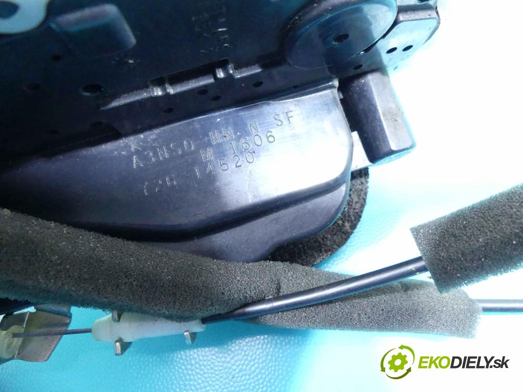 Nissan Micra K13 2010-2017 1.2 12V 80 HP manual 59 kW 1198 cm3 5- zámok zadné ľavý Y26-14520
