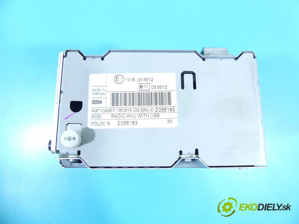 Ford Fiesta Mk7 2008-2017 1.4 tdci 70 HP manual 51,5 kW 1399 cm3 5- Radio originál AA6T-18C815-DG