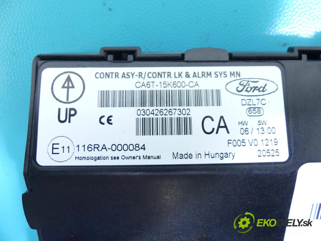 Ford Fiesta Mk7 2008-2017 1.4 tdci 70 HP manual 51,5 kW 1399 cm3 5- modul riadiaca jednotka CA6T-15K600-CA (Ostatné)