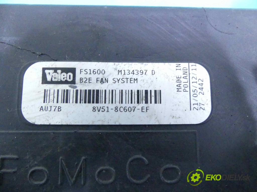 Ford Fiesta Mk7 2008-2017 1.4 tdci 70 HP manual 51,5 kW 1399 cm3 5- Ventilátor chladiča 8V51-8C607-EF