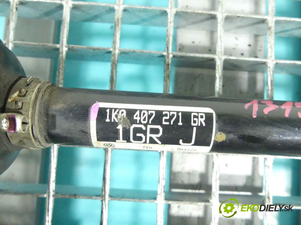 Vw Jetta VI 2010-2018 1.4 TSI 122 HP manual 90 kW 1390 cm3 4- poloos ľavé 1K0407271GR (Poloosy)