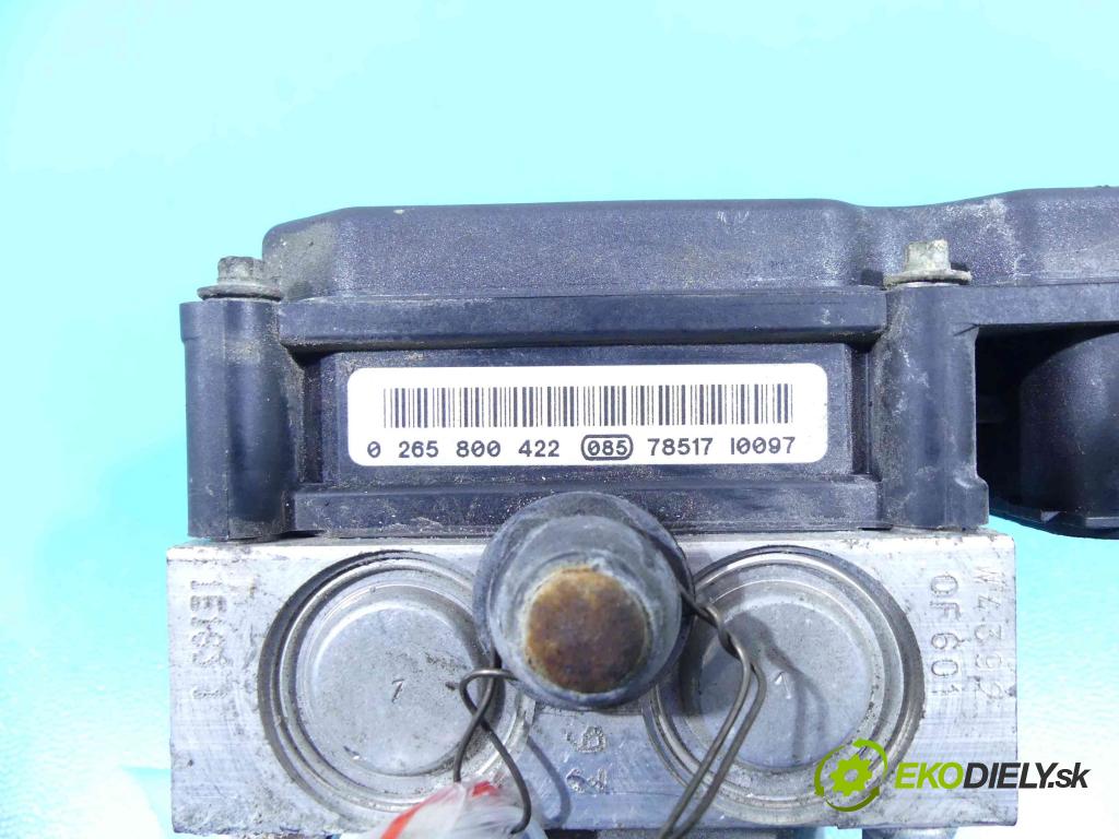 Opel Corsa D 2006-2014 1.2 16V 80 HP manual 59 kW 1229 cm3 5- čerpadlo abs 0265800422 (Pumpy ABS)