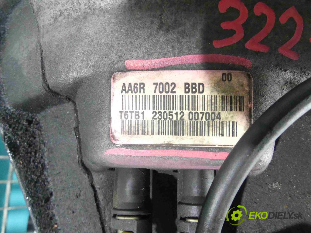 Ford Fiesta Mk7 2008-2017 1.4 tdci 70 HP manual 51,5 kW 1399 cm3 5- prevodovka stupeň,rýchlosť manual AA6R7002BBD