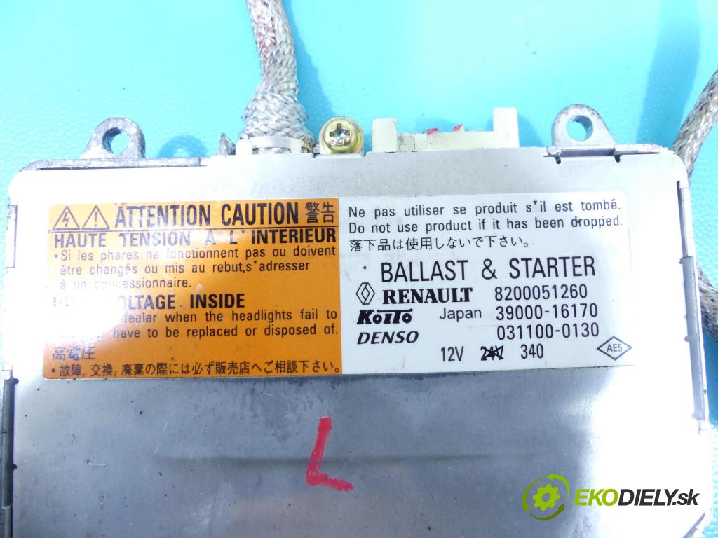 Renault Vel satis 3.0 dci 177 HP automatic 130 kW 2958 cm3 5- střídač: xenon 8200051260 (Riadiace jednotky xenónu)