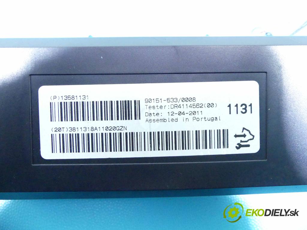 Opel Astra IV 2009-2015 1.6 16V 116 HP manual 85 kW 1598 cm3 5- modul riadiaca jednotka 13581131 (Ostatné)