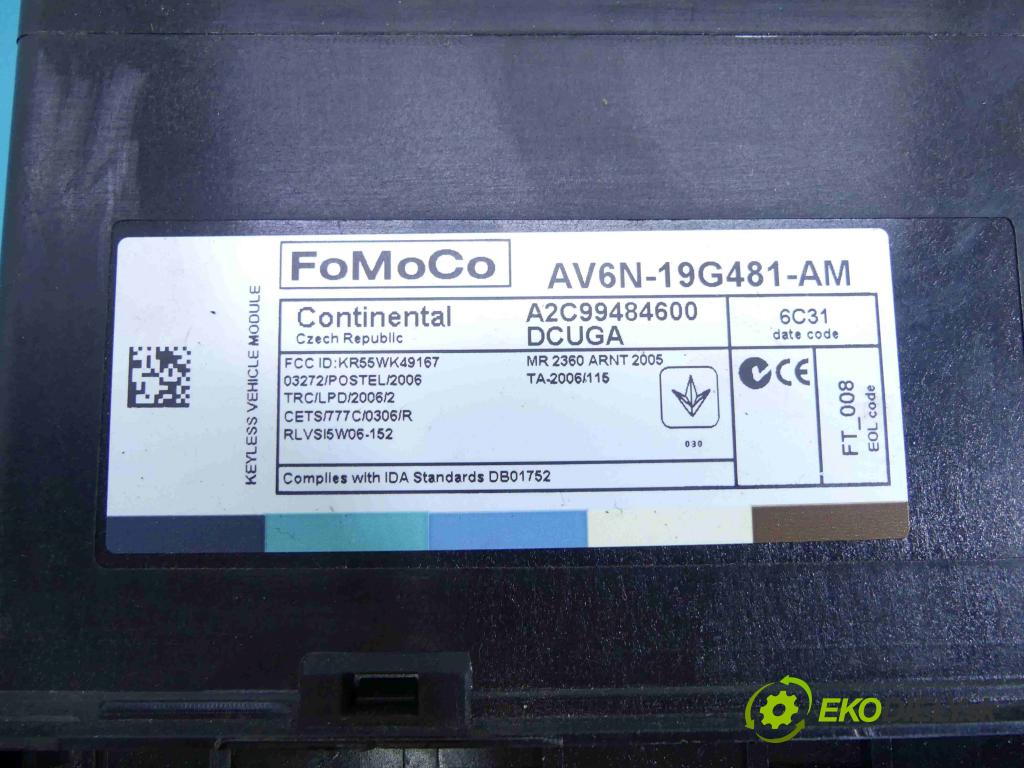 Ford Kuga II 2013-2019 2.0 tdci 150 HP manual 110 kW 1997 cm3 5- modul riadiaca jednotka AV6N-19G481-AM (Ostatné)