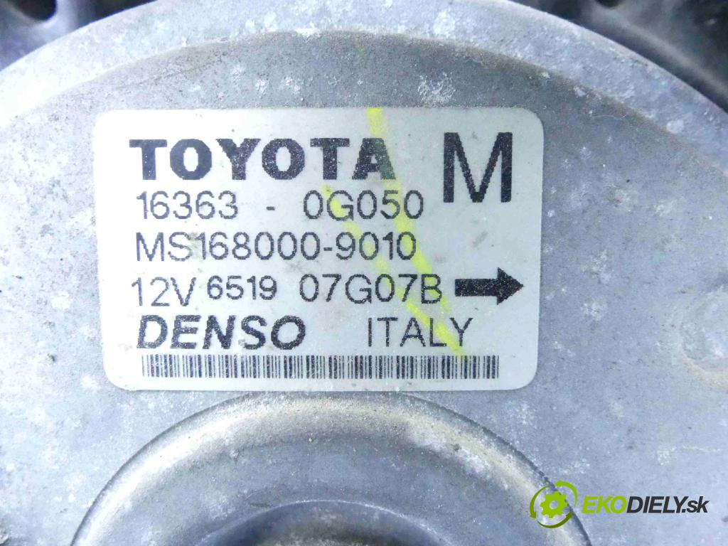 Toyota Corolla Verso II 2004-2009 2.0 D4D 116 HP manual 85 kW 1995 cm3 5- Ventilátor chladiča 16363-0G050