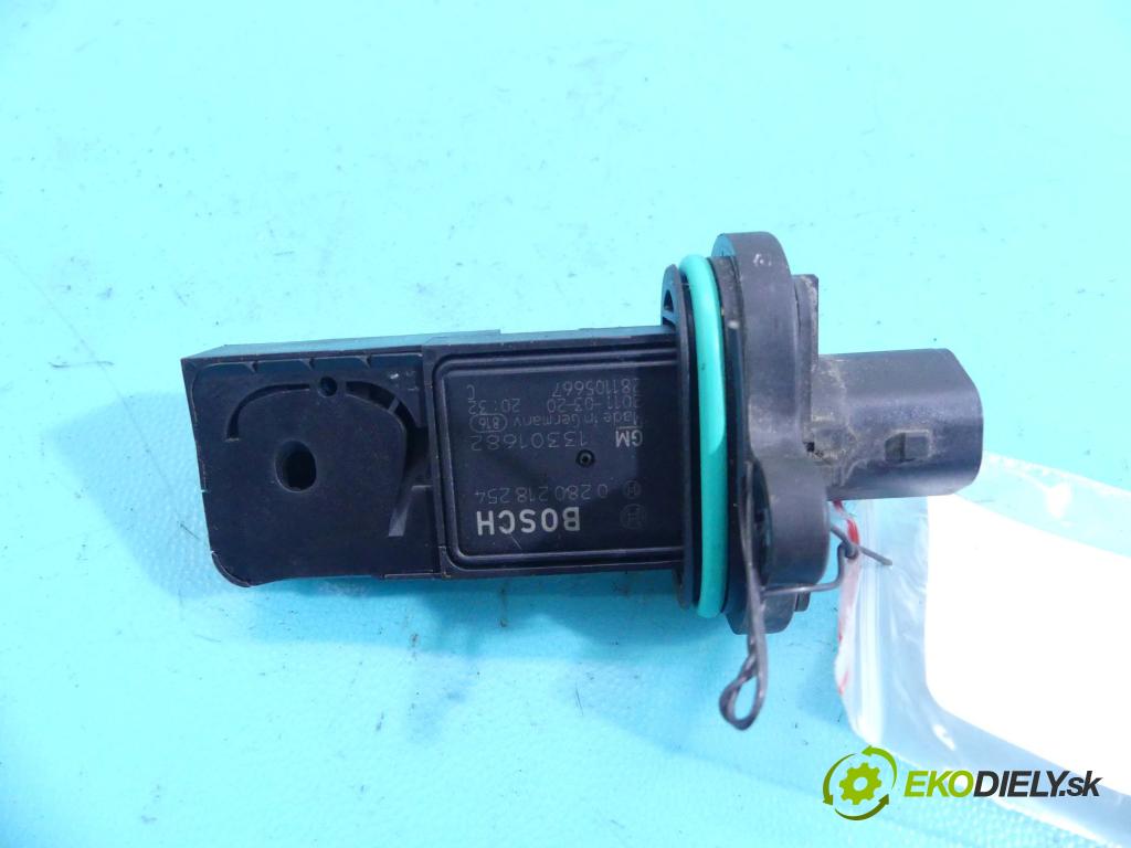 Opel Astra IV 2009-2015 1.6 16V 116 HP manual 85 kW 1598 cm3 5- průtokoměr: 0280218254 (Váhy vzduchu)