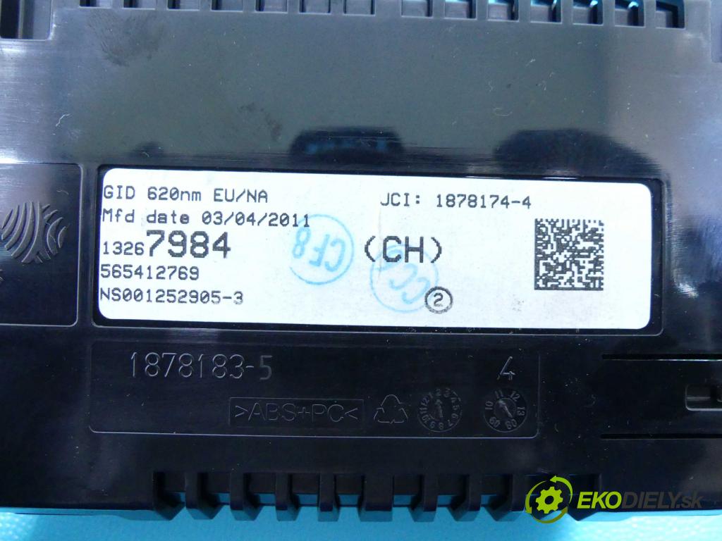 Opel Astra IV 2009-2015 1.6 16V 116 HP manual 85 kW 1598 cm3 5- Zobrazit: 13267984 (Prístrojové dosky, displeje)