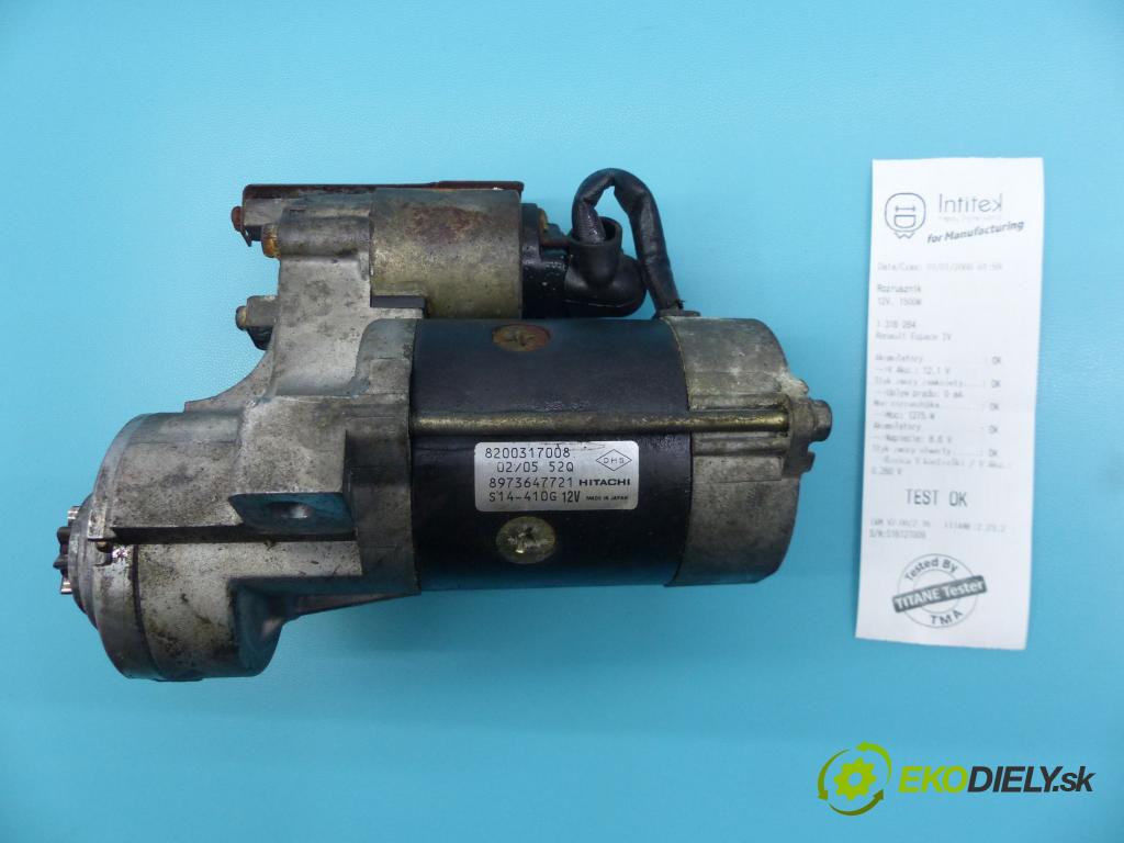 Renault Espace IV 2003-2014 3.0 dci 177 HP automatic 130 kW 2958 cm3 5- štartér 8200317008 (Štartéry)